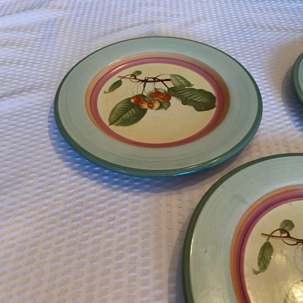 Villeroy & Boch Plates - French Country a Cherry Pattern Set of 3